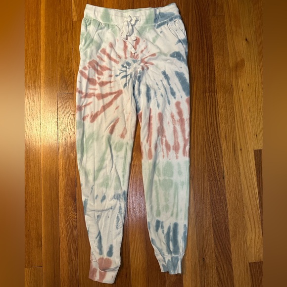 Z Supply Pants - Z Supply Tie-Dye Sweatpants in Pink, Green, and Blue Size XS